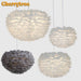 Feather Pendant Lights Modern Pandant Lamp Nordic Design Romantic Kitchen Dining Room HangLamp Feather Hanging Light Fixture|Pendant Lights| - Frontier General Hardware