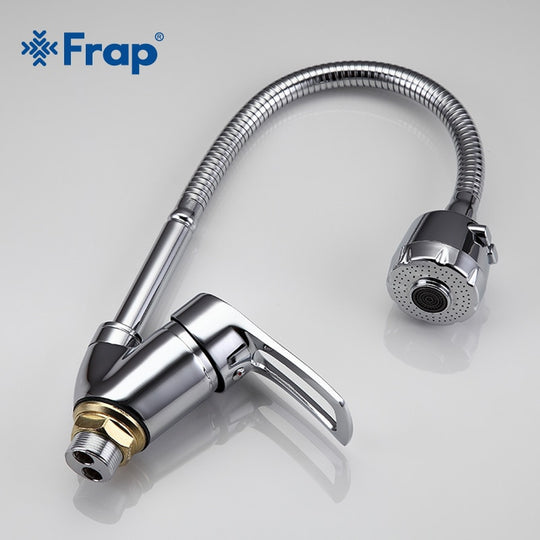 FRAP Brass Kitchen Faucet Mixer Hot Cold Single Hole Tap With One Handle F43701b Frontier General Hardware