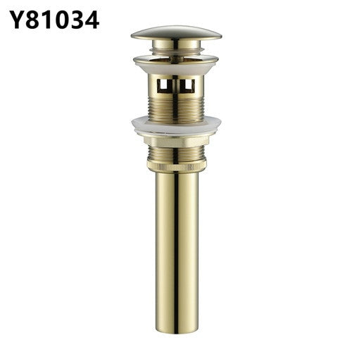 Frap Basin Sink Pop Up Drain Brass Waterlet Drains With Overflow Hole Vanity Waste Drainer 8 Colors Bathroom accessories Y81033|Bath Hardware Sets - Frontier General Hardware