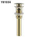 Frap Basin Sink Pop Up Drain Brass Waterlet Drains With Overflow Hole Vanity Waste Drainer 8 Colors Bathroom accessories Y81033|Bath Hardware Sets - Frontier General Hardware