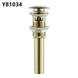 Frap Basin Sink Pop Up Drain Brass Waterlet Drains With Overflow Hole Vanity Waste Drainer 8 Colors Bathroom accessories Y81033|Bath Hardware Sets - Frontier General Hardware
