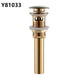 Frap Basin Sink Pop Up Drain Brass Waterlet Drains With Overflow Hole Vanity Waste Drainer 8 Colors Bathroom accessories Y81033|Bath Hardware Sets - Frontier General Hardware