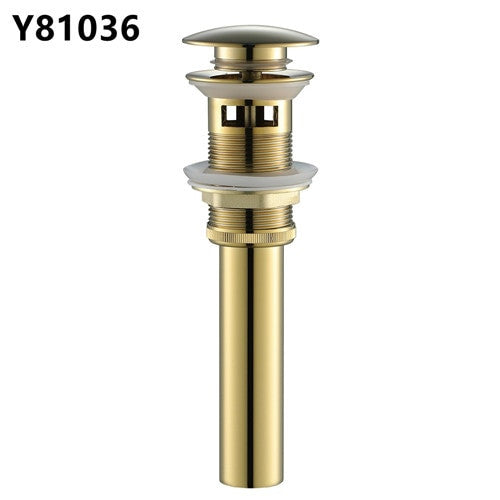 Frap Basin Sink Pop Up Drain Brass Waterlet Drains With Overflow Hole Vanity Waste Drainer 8 Colors Bathroom accessories Y81033|Bath Hardware Sets - Frontier General Hardware