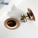 Frap Basin Sink Pop Up Drain Brass Waterlet Drains With Overflow Hole Vanity Waste Drainer 8 Colors Bathroom accessories Y81033|Bath Hardware Sets - Frontier General Hardware