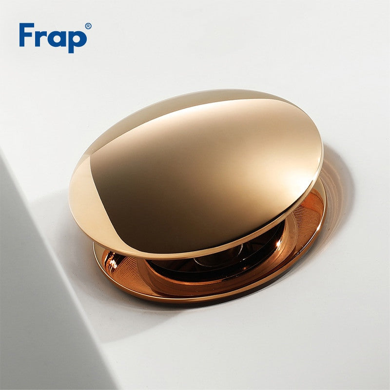 Frap Basin Sink Pop Up Drain Brass Waterlet Drains With Overflow Hole Vanity Waste Drainer 8 Colors Bathroom accessories Y81033|Bath Hardware Sets - Frontier General Hardware