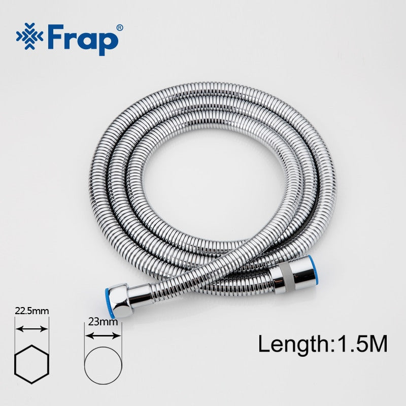 Frap New Arrival High Quality Reinforced 1.5m Flexible Shower Hose Bathroom Accessories Stainless Steel Hose G43|stainless steel hoses|flexible shower hoseshower hose - Frontier General Hardware