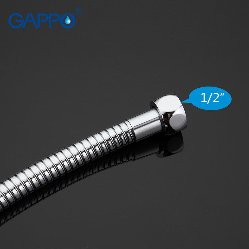 GAPPO 1set High Quality 1.5m Stainless Steel Flexible Shower hose plumbing hose Bathroom Accessories water pipe G46|flexible shower hose|shower hoseplumbing hose - Frontier General Hardware