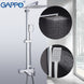GAPPO Shower System bathroom shower faucet tap bath mixer bathtub faucet set waterfall shower set chrome rain shower head|Shower System| - Frontier General Hardware