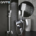 GAPPO Shower System bathroom shower faucet tap bath mixer bathtub faucet set waterfall shower set chrome rain shower head|Shower System| - Frontier General Hardware