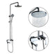GAPPO Shower System bathroom shower faucet tap bath mixer bathtub faucet set waterfall shower set chrome rain shower head|Shower System| - Frontier General Hardware