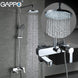 GAPPO Shower System bathroom shower faucet tap bath mixer bathtub faucet set waterfall shower set chrome rain shower head|Shower System| - Frontier General Hardware