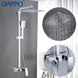 GAPPO Shower System bathroom shower faucet tap bath mixer bathtub faucet set waterfall shower set chrome rain shower head|Shower System| - Frontier General Hardware