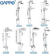 GAPPO Shower System bathroom shower faucet tap bath mixer bathtub faucet set waterfall shower set chrome rain shower head|Shower System| - Frontier General Hardware