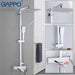 GAPPO Shower System bathroom shower faucet tap bath mixer bathtub faucet set waterfall shower set chrome rain shower head|Shower System| - Frontier General Hardware