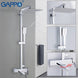 GAPPO Shower System bathroom shower faucet tap bath mixer bathtub faucet set waterfall shower set chrome rain shower head|Shower System| - Frontier General Hardware