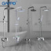 GAPPO Shower System bathroom shower faucet tap bath mixer bathtub faucet set waterfall shower set chrome rain shower head|Shower System| - Frontier General Hardware