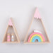 GIANTEX 2pcs/set Home Decor Nordic Style For Baby Room decor Wall Shelf Wood Snow Mountain Shelf Floating Shelf For Kids Room|Decorative Shelves| - Frontier General Hardware