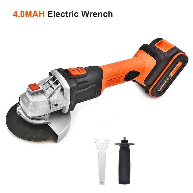 GOXAWEE 20V Cordless Angle Grinder 4000mAh/3000mAh Lithium Ion Electric Angle Cutting Grinding Tool Sanding Machine Power Tool|Grinders