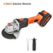 GOXAWEE 20V Cordless Angle Grinder 4000mAh/3000mAh Lithium Ion Electric Angle Cutting Grinding Tool Sanding Machine Power Tool|Grinders