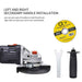 GOXAWEE 20V Cordless Angle Grinder 4000mAh/3000mAh Lithium Ion Electric Angle Cutting Grinding Tool Sanding Machine Power Tool|Grinders