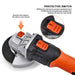 GOXAWEE 20V Cordless Angle Grinder 4000mAh/3000mAh Lithium Ion Electric Angle Cutting Grinding Tool Sanding Machine Power Tool|Grinders
