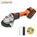 GOXAWEE 20V Cordless Angle Grinder 4000mAh/3000mAh Lithium Ion Electric Angle Cutting Grinding Tool Sanding Machine Power Tool|Grinders