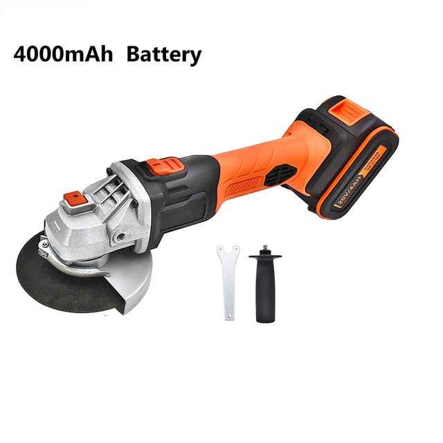 GOXAWEE Electric Cordless Angle Grinder 20V Rechargeable Lithium Battery 4000mAh Grinding Machine Power Tools For Cutting Metal|Grinders