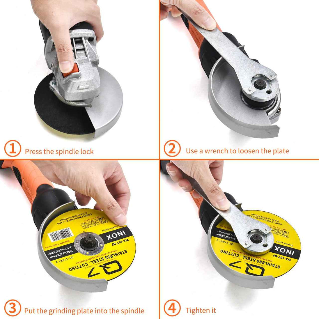 GOXAWEE Electric Cordless Angle Grinder 20V Rechargeable Lithium Battery 4000mAh Grinding Machine Power Tools For Cutting Metal|Grinders