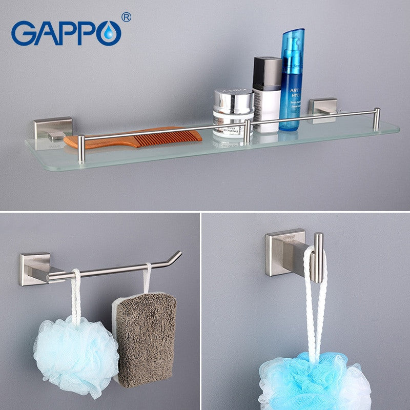 Gappo Bathroom Accessories Towel Bar Dresser Clip Paper Holder Toothbrush Holder Bath towel back Towel ring Bathroom Sets G17T11|bathroom accessories|bathroom towel bars accessoriestowel bar sets - Frontier General Hardware