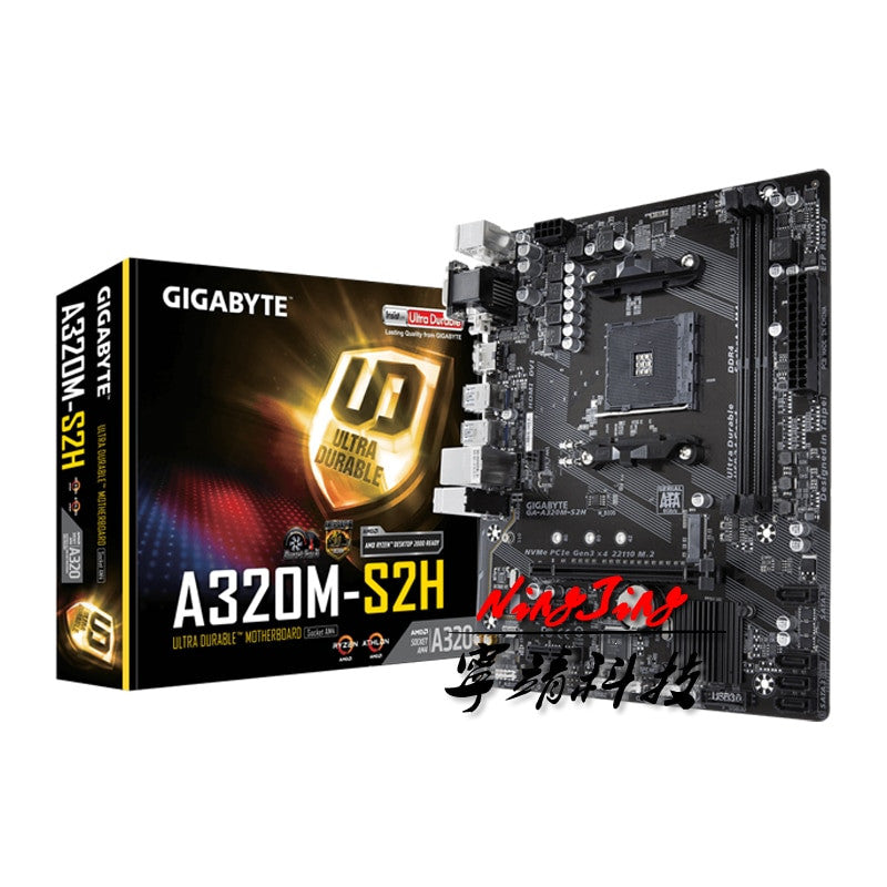 Gigabyte GA A320M S2H Micro ATX AMD A320 DDR4 M.2 USB3.1 STAT3.0 SSD/New/32G Best support R9 desktop CPU Socket AM4 Motherboard|Motherboards - Frontier General Hardware
