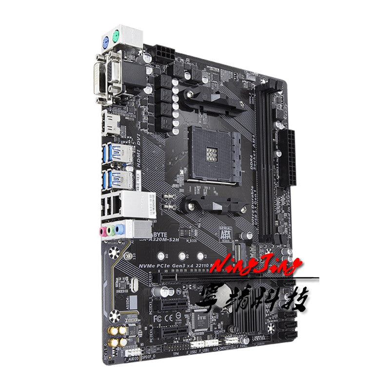 Gigabyte GA A320M S2H Micro ATX AMD A320 DDR4 M.2 USB3.1 STAT3.0 SSD/New/32G Best support R9 desktop CPU Socket AM4 Motherboard|Motherboards - Frontier General Hardware