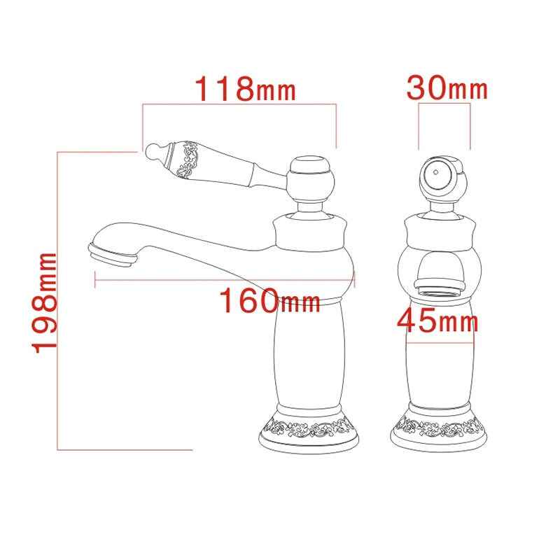 Gisha Bathroom Sink Basin Faucets Contemporary Antique Brass Faucet Mixer Water Tap Rotate Single Handle Hot And Cold Crane|Basin Faucets