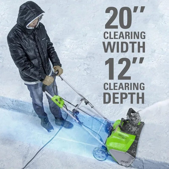 Greenworks 13 Amp 20-Inch Corded Snow Blower, 2600502 Frontier General Hardware