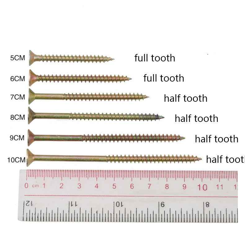 GuHua Cross Countersunk Head Self Tapping Wood Screws KA Philip's Flat Head Screw Hardened Tip Drywall Screw Nail M5 10Pcs|Screws