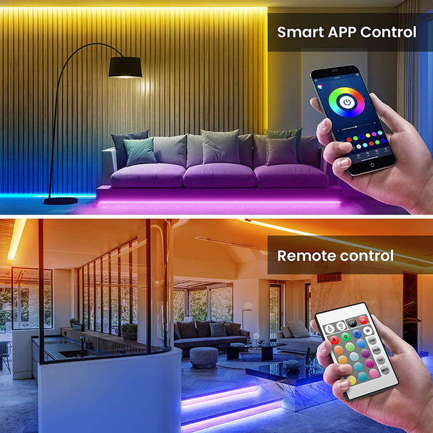 Bluetooth RGB LED Strip Light App Control 5V USB Tape 5050 SMD Flexible Self Adhesive TV Desktop Lighting Frontier General Hardware