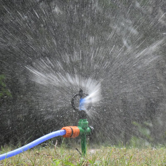 One Half Inch And Three Quarters Inch Male Lawn Irrigation 360 Degree Rotary Sprinkler Three Arm Garden Watering Durable Frontier General Hardware