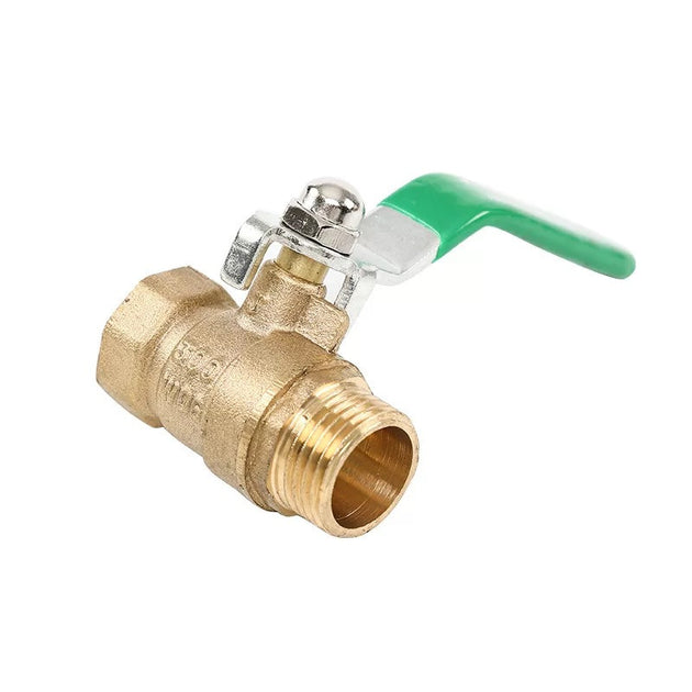 Brass Ball Valve Half Inch Male To Female Water Gas Oil With Lever Handle Copper Plumbing Ball Water Tap Stop 300 WOG Frontier General Hardware