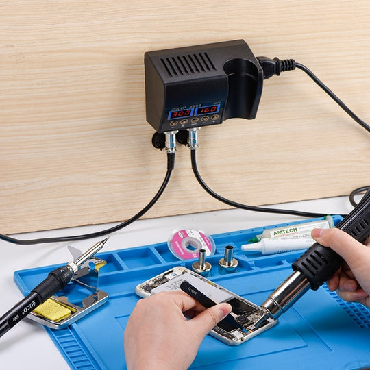 750W SMD Rework Soldering Station 2in1 Hot Air Soldering Iron LCD Display Welding Station For BGA PCB IC Repair 8898 Frontier General Hardware