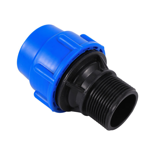 1/2" 3/4"1"1.2"1.5" Male Thread To 20/25/32/40/50mm PE Pipe Straight Connector Irrigation System PE PVC Tube Conversion Coupling Frontier General Hardware