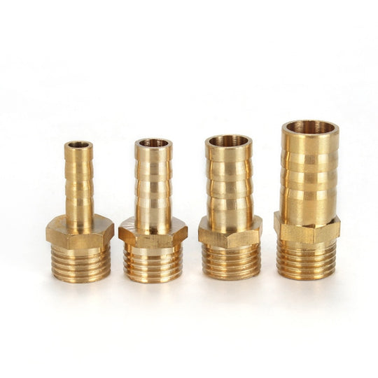 Brass Pipe Fitting Barbed Hose Tail To BSP Male Thread Copper Coupler Adapter 4mm 6mm 8mm 10mm 12mm Frontier General Hardware