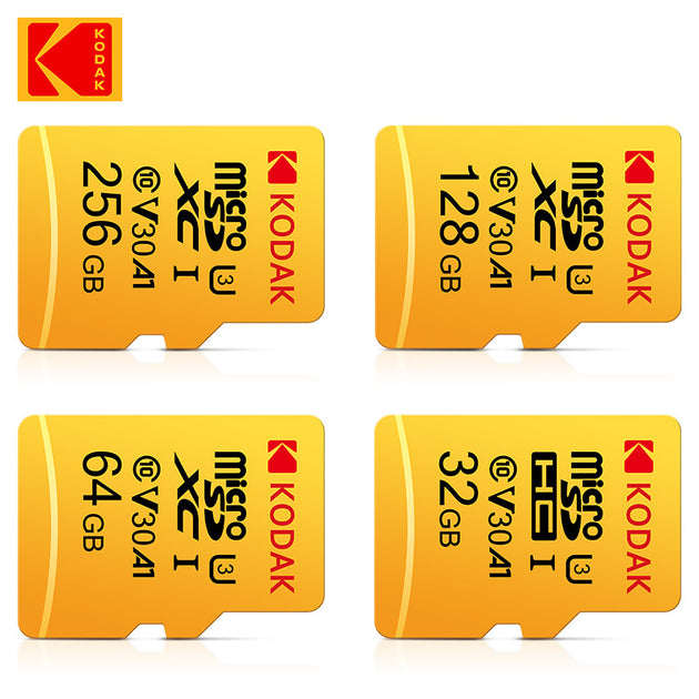 KODAK 256GB Memory Card 128GB U3 4K Micro SD Card 64GB 32GB A1 SDHC Microsd UHS-I C10 TF Trans Flash Microsd Frontier General Hardware