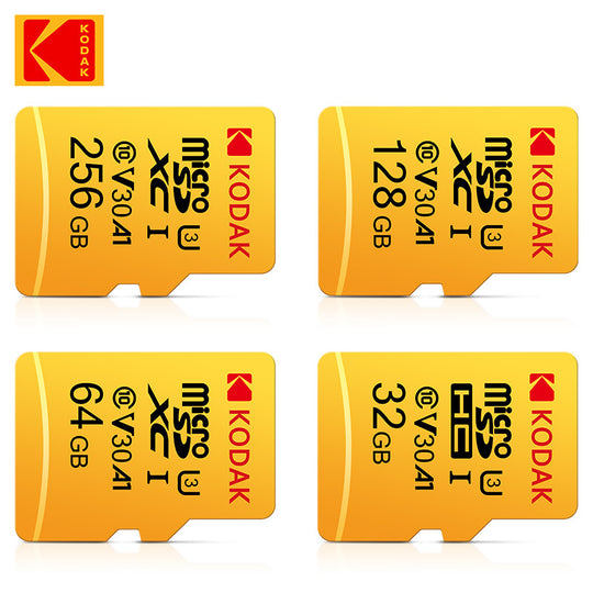 KODAK 256GB Memory Card 128GB U3 4K Micro SD Card 64GB 32GB A1 SDHC Microsd UHS-I C10 TF Frontier General Hardware