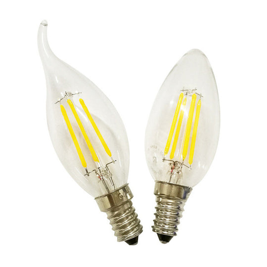 E14 LED Filament Candle Bulb 2W 4W 8W 12W AC220 240V 360 Degree Edison Retro C35 C35L Warm White Cool White Frontier General Hardware
