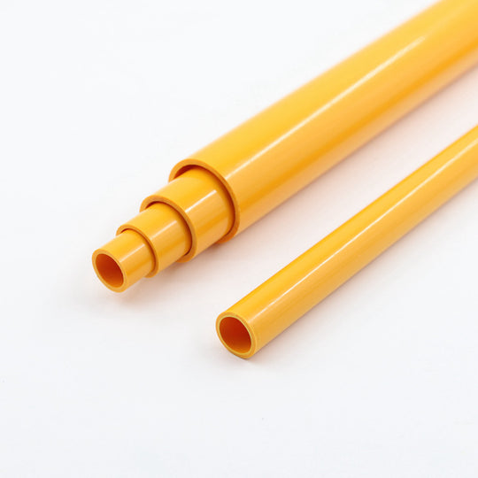 2 Pack Orange PVC Pipe 50cm Long 20 To 50mm OD For Garden Watering Hydroponics Frame Tubing Aquarium Home Pipe Frontier General Hardware