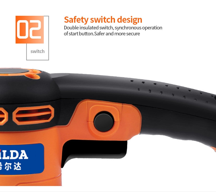 HILDA Wall Grinding Machine Flat Sander Small Electric Tools For Woodworking Polishing With Sandpaper|Sanders| - Frontier General Hardware