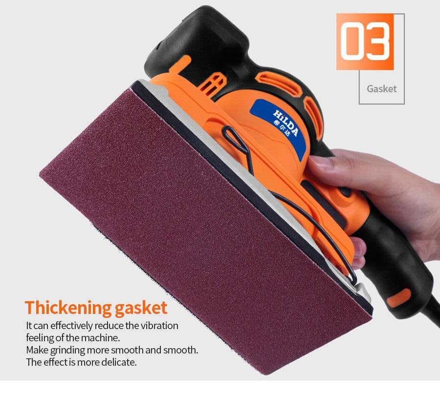 HILDA Wall Grinding Machine Flat Sander Small Electric Tools For Woodworking Polishing With Sandpaper|Sanders| - Frontier General Hardware