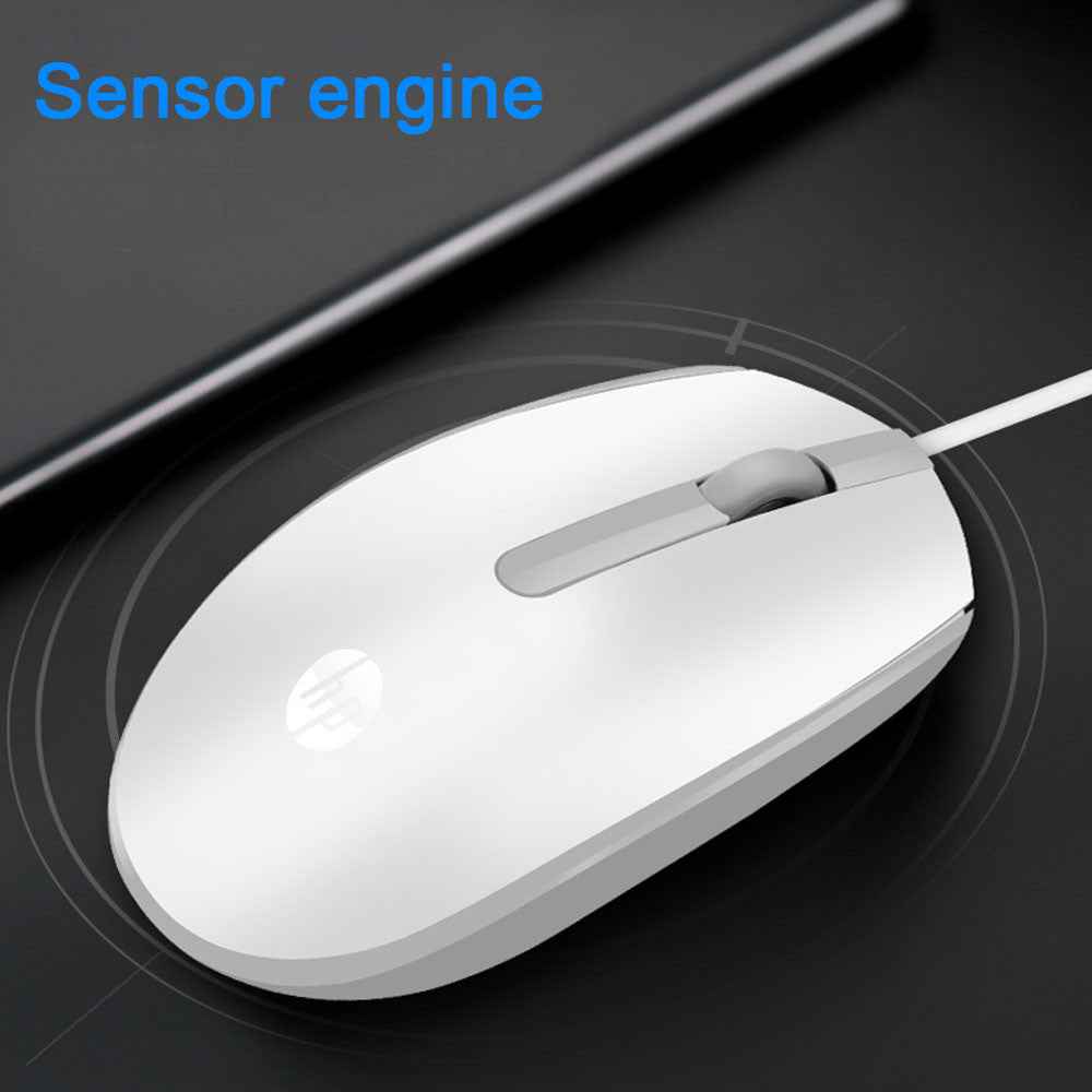 HP M10 Wired Optical USB Ergonomic Design Matte Texture Mouse
