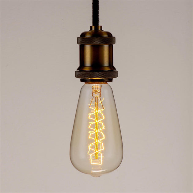 LED Filament Edison Bulb ST64 Dimmable 40W E26 E27 Warm White Decorative Vintage Lighting Incandescent Look Frontier General Hardware