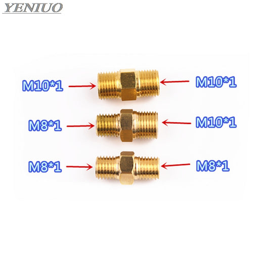 Double Male Thread Joint For Tubing And Lubrication Pumps Distributor Double Pipe Fitting M8x1 M10x1 Frontier General Hardware