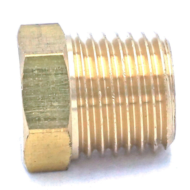 1/8" 1/4" 3/8" 1/2" 3/4" NPT Male Hex End Cap Plug Brass Pipe Fitting Connector Adapter Water Gas Oil Fuel Frontier General Hardware